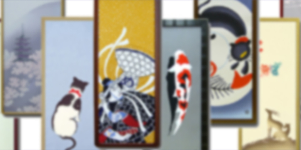 手ぬぐいの額装術