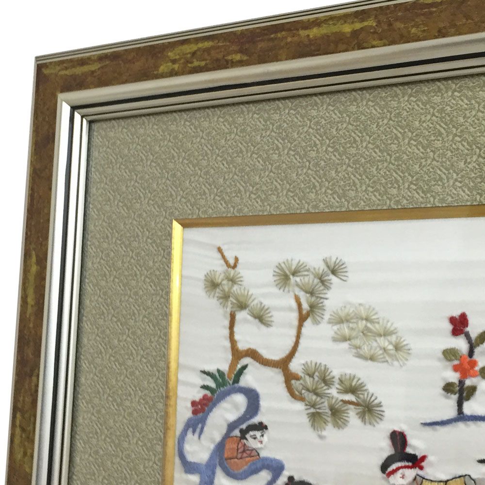 上海で購入した刺繍絵画