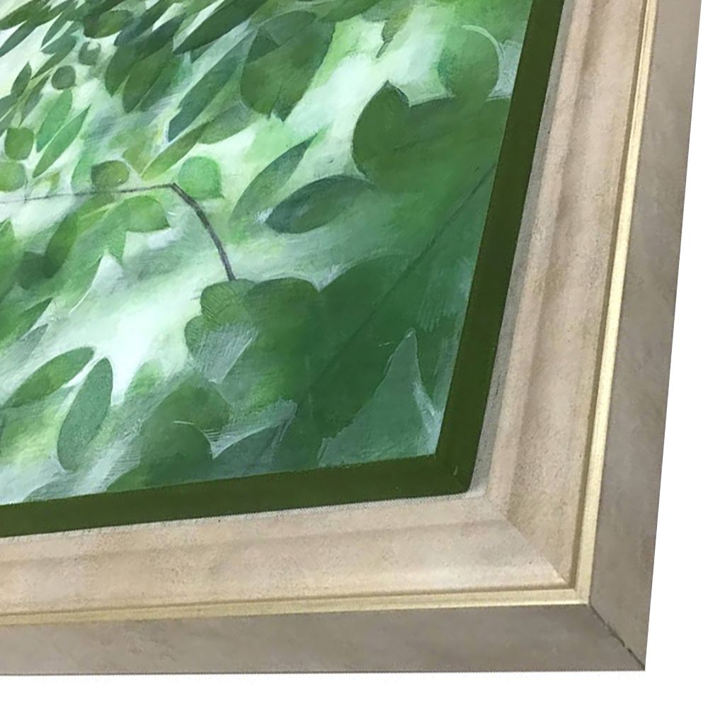 植物を描いたパネル作品