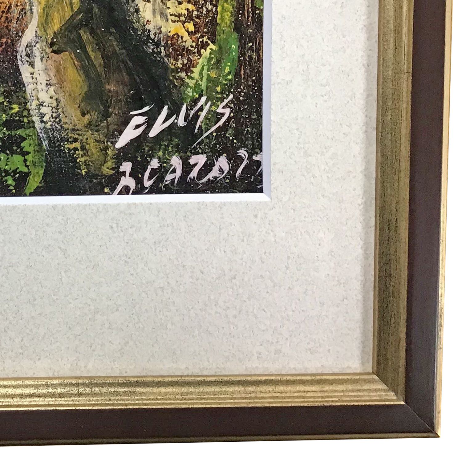 お土産の油絵画布を一般額に