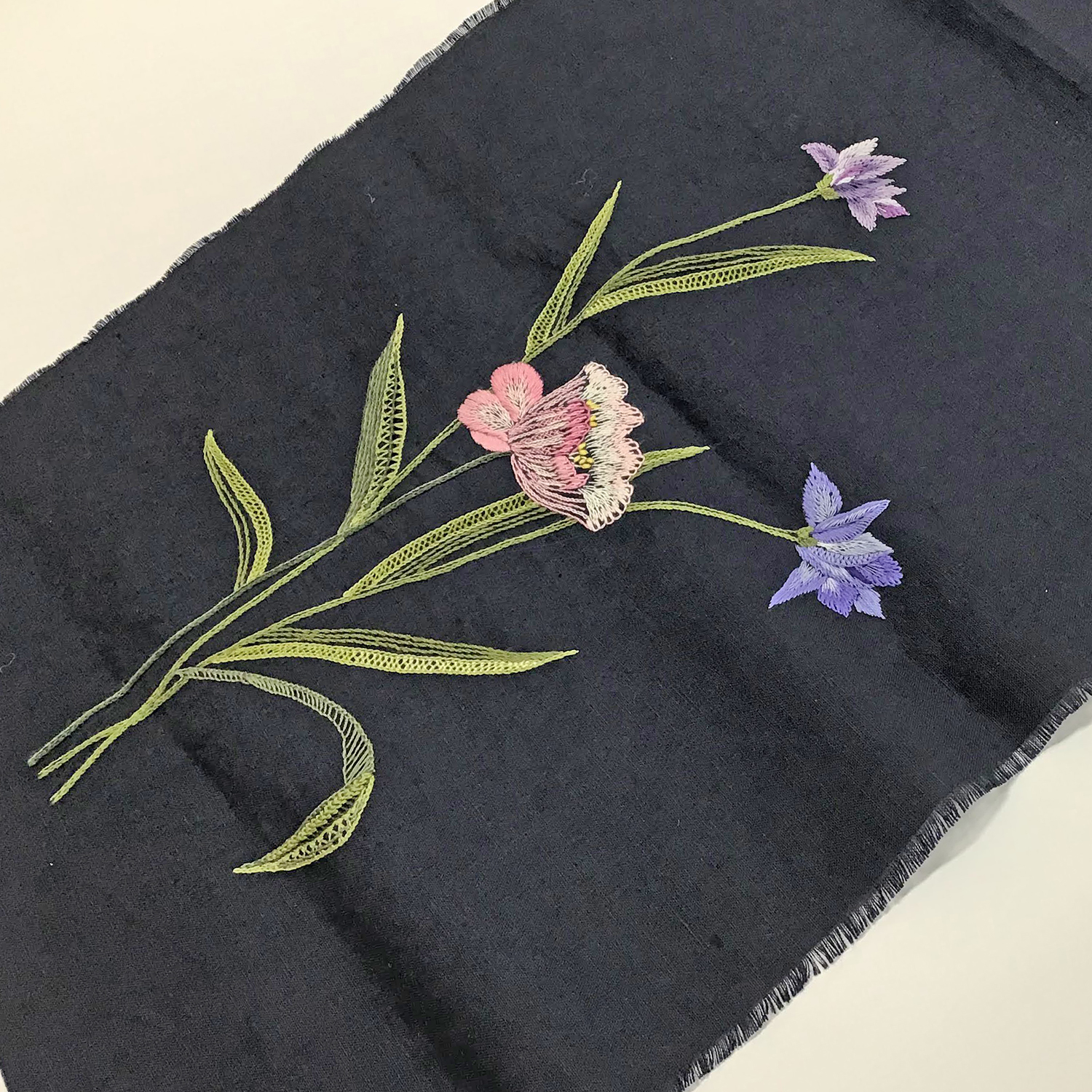 花の刺繍 マットなし