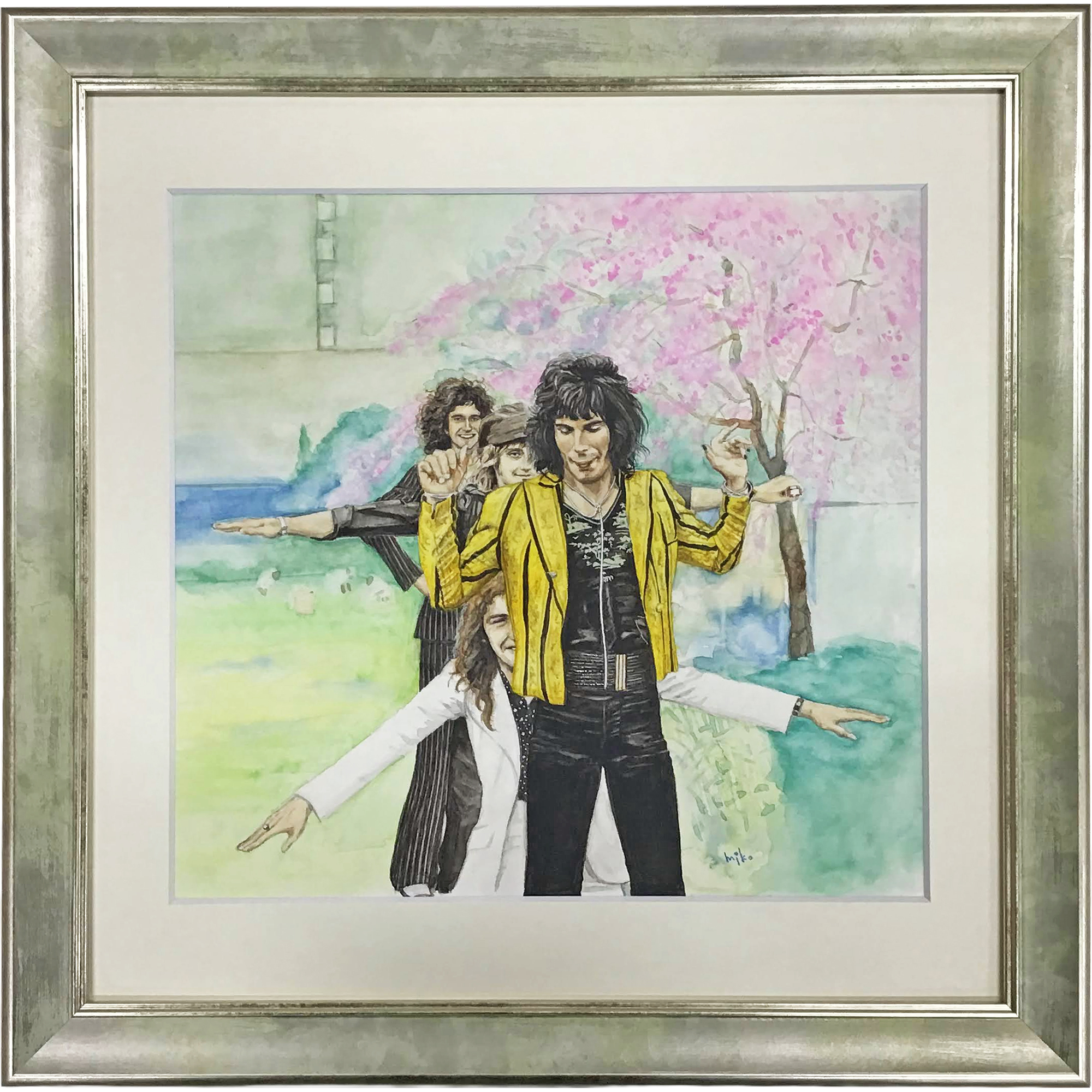 水彩画　Queen